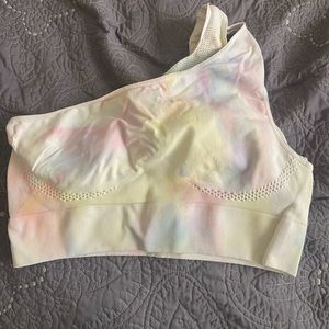 American Eagle Tackma Tech Tie-Dye One Shoulder Crop Top